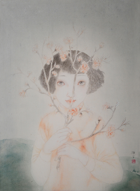 <h2>春天里之一
</h2><p>作者：陈子</p><p>创作年代：2013</p><p>规格：68×46cm</p><p>品类：中国画</p>