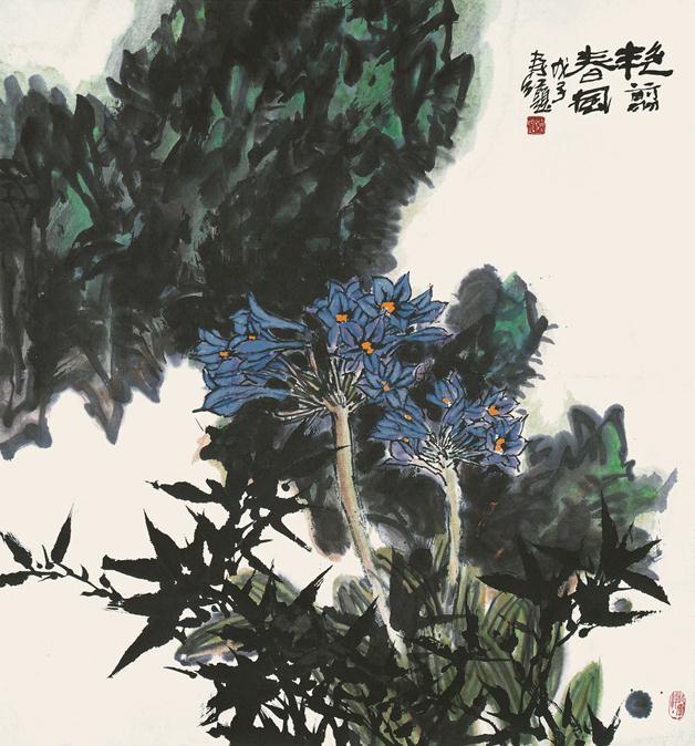 <h2 />《艳翦春风》</h2><p>作者：庄寿红</p><p>创作年代：2008</p><p>规格：95cm×90cm</p><p>品类：纸本设色</p>