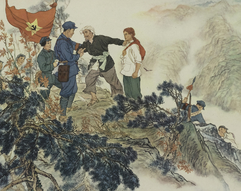 送儿当红军 周沧米 周沧米  中国画  中国画
