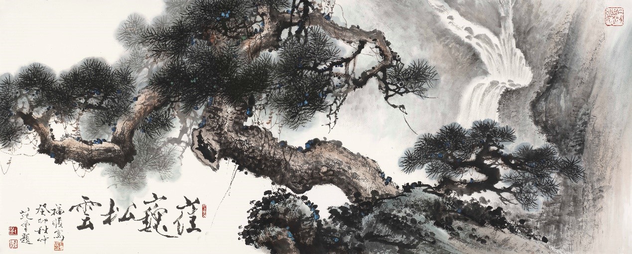 <h2>崔巍松云</h2><p>作者：李福顺</p><p>创作年代：2023年</p><p>规格：238cm×96cm</p><p>品类：纸本</p>