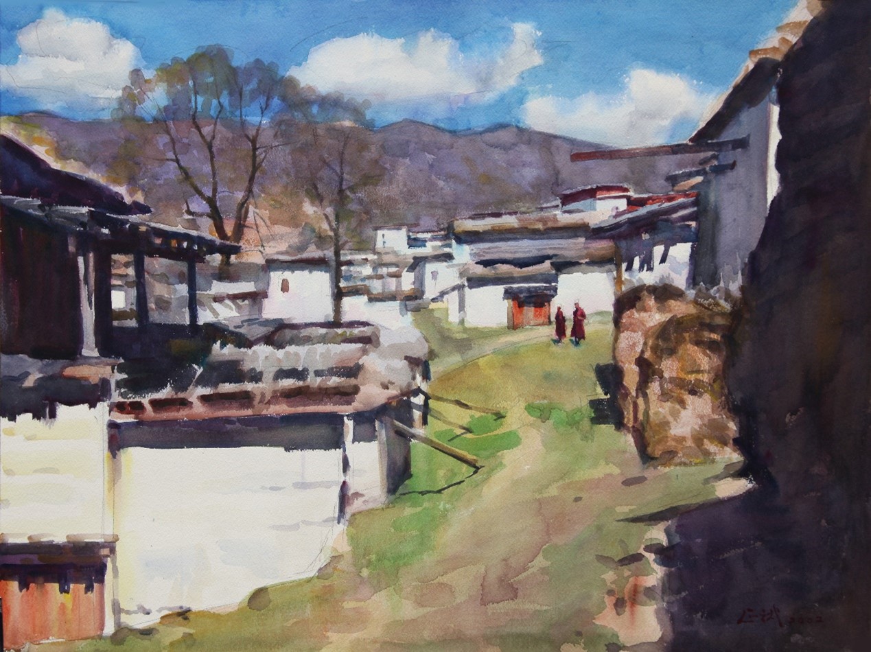 <h2>西藏组画</h2><p>作者：吴正斌</p><p>创作年代：2011年</p><p>规格：62cm×48cm</p><p>品类：水彩</p>