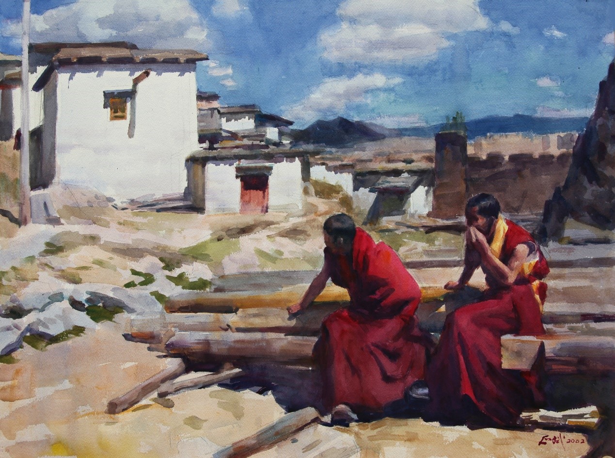 <h2>晌午</h2><p>作者：吴正斌</p><p>创作年代：2011年</p><p>规格：60cm×46cm</p><p>品类：水彩</p>