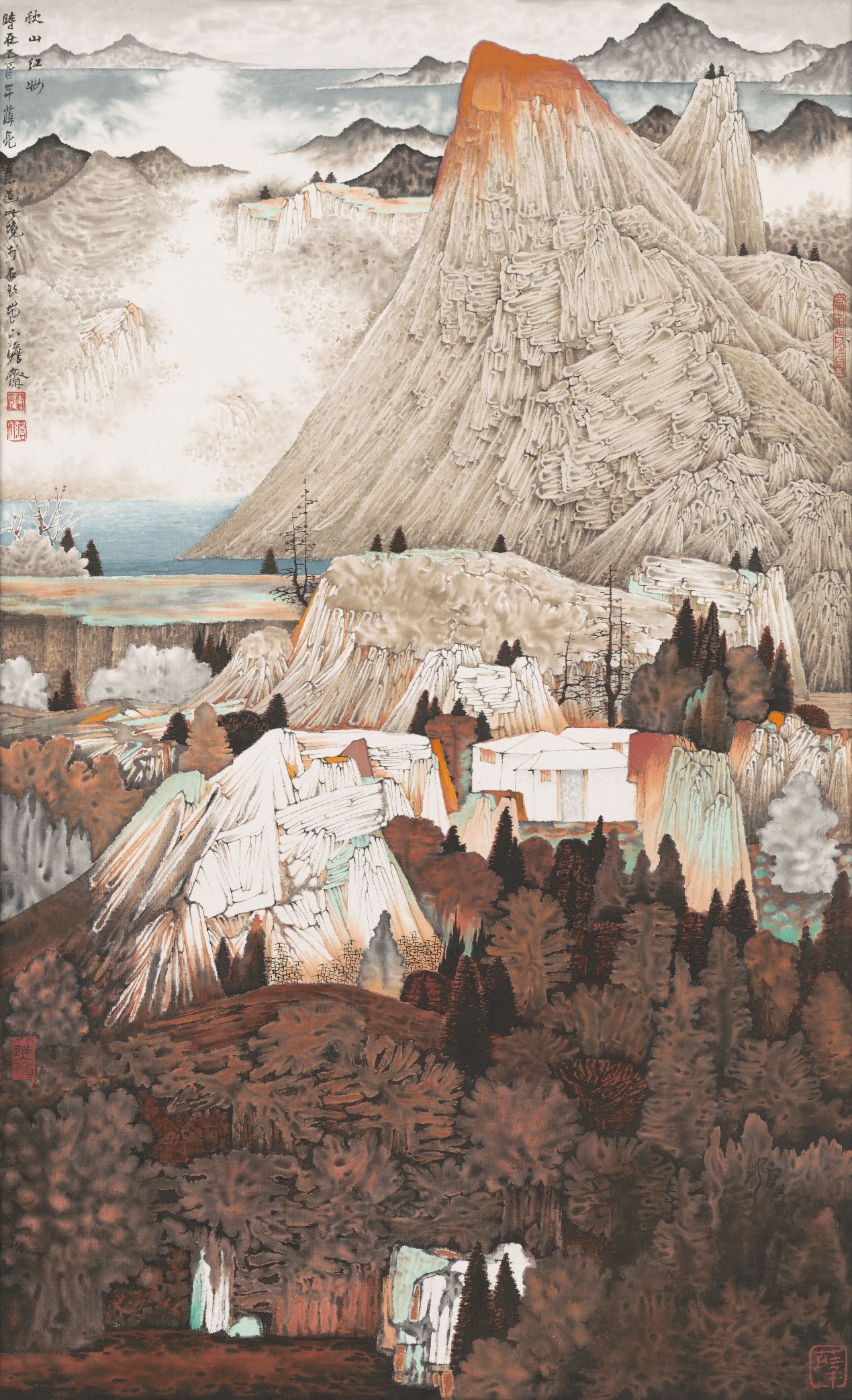 <h2>《秋山红妆》</h2><p>作者：薛亮</p><p>创作年代：2005年</p><p>规格：65cm×39cm</p><p>品类：中国画</p>