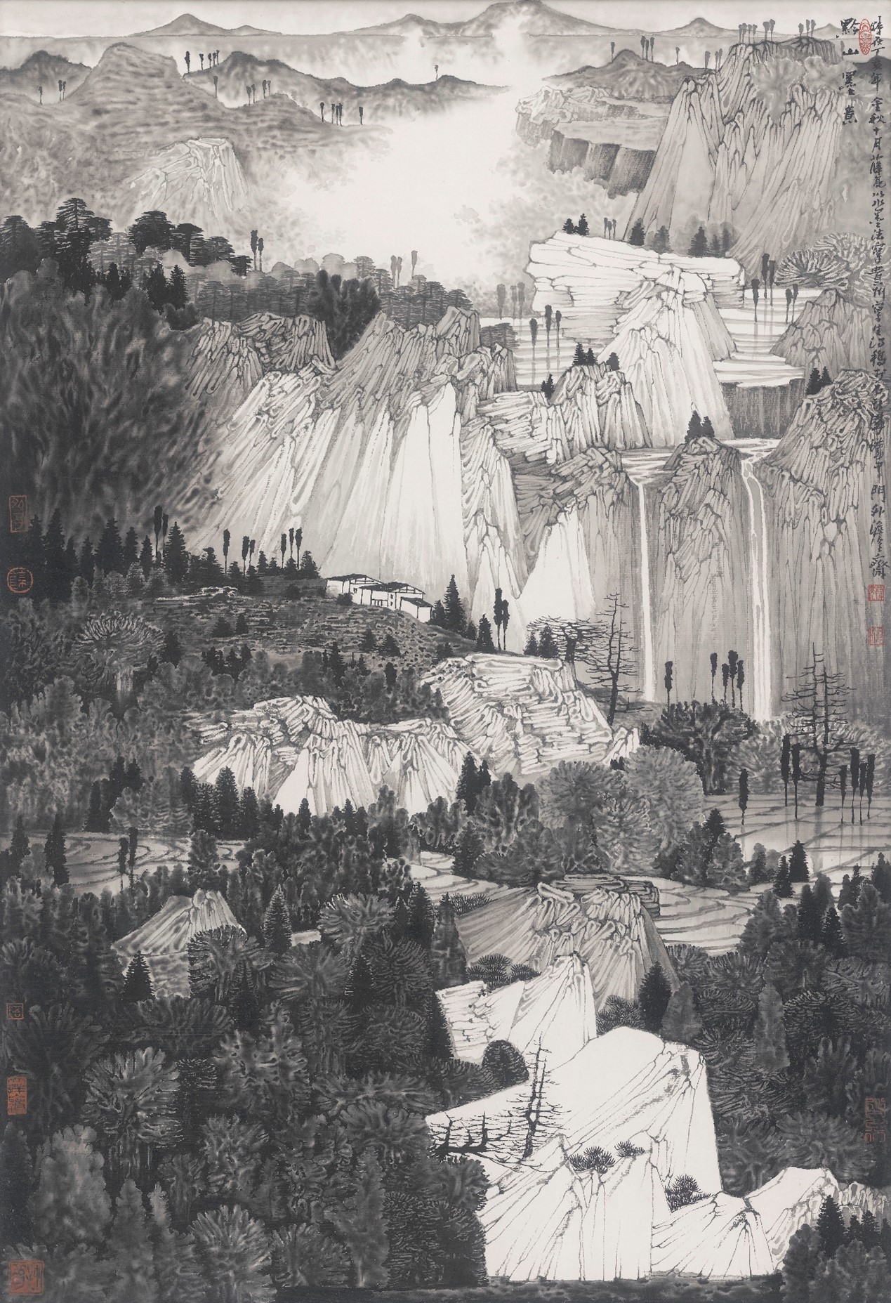 <h2>《黔山墨意》</h2><p>作者：薛亮</p><p>创作年代：2007年</p><p>规格：70cm×48cm</p><p>品类：中国画</p>