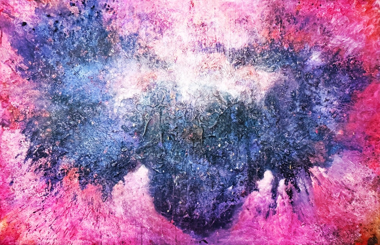 <h2>曜</h2><p>作者：周连华</p><p>创作年代：2023年</p><p>规格：200cm×300cm</p><p>品类：雨露麻布丙烯</p>