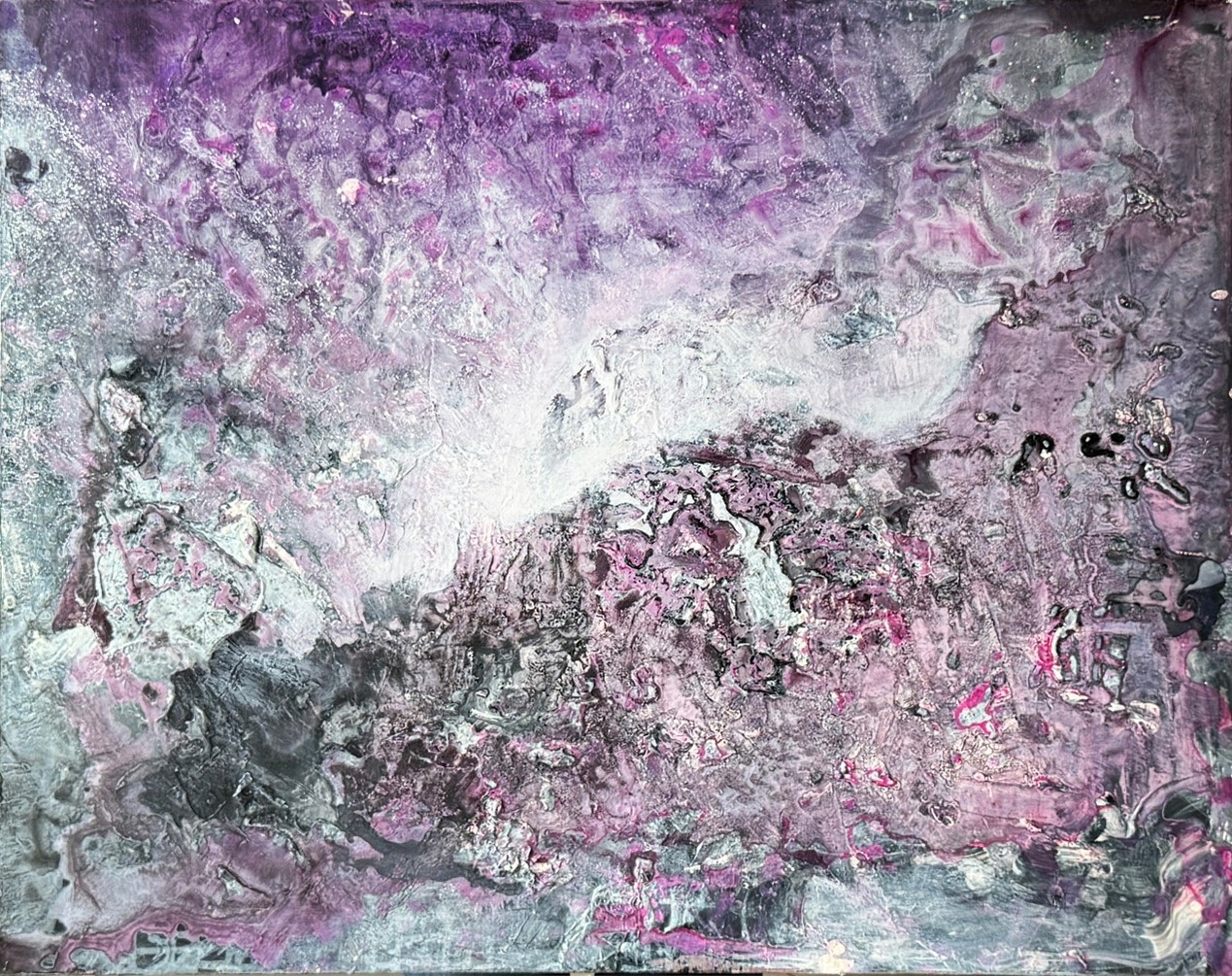 <h2>星河2 </h2><p>作者：周连华</p><p>创作年代：2022年</p><p>规格：100cm×80cm</p><p>品类：雨露麻布丙烯</p>