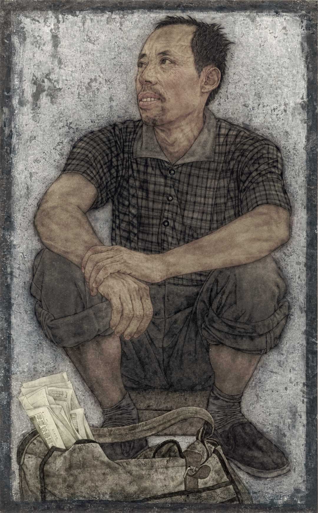 <h2>守望系列之二</h2><p>作者：李传真</p><p>创作年代：2006年</p><p>规格：146cm×90cm</p><p>品类：纸本设色</p>